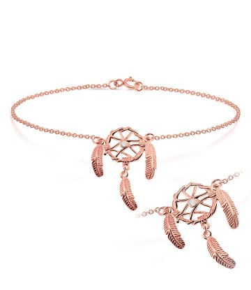 Dream Cather Shaped Anklets ANK-192-RO-GP